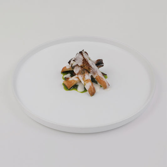 Seared mushrooms, meuniere sauce, parsley oil